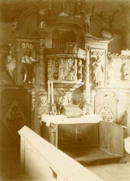 Altarraum um 1910
