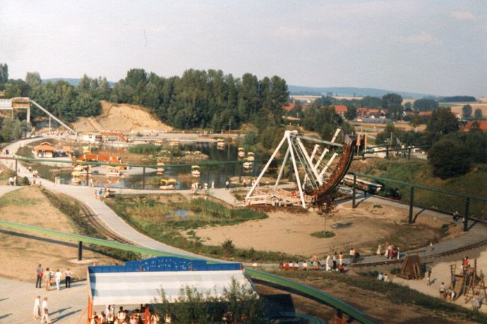 Aufbau des Eulenspiegelparks 1982